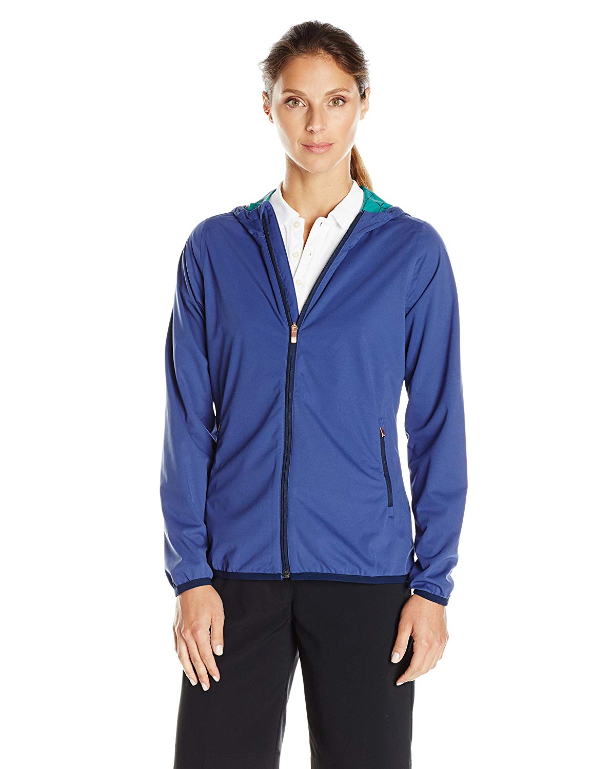 adidas ladies climastorm waterproof hooded golf jacket