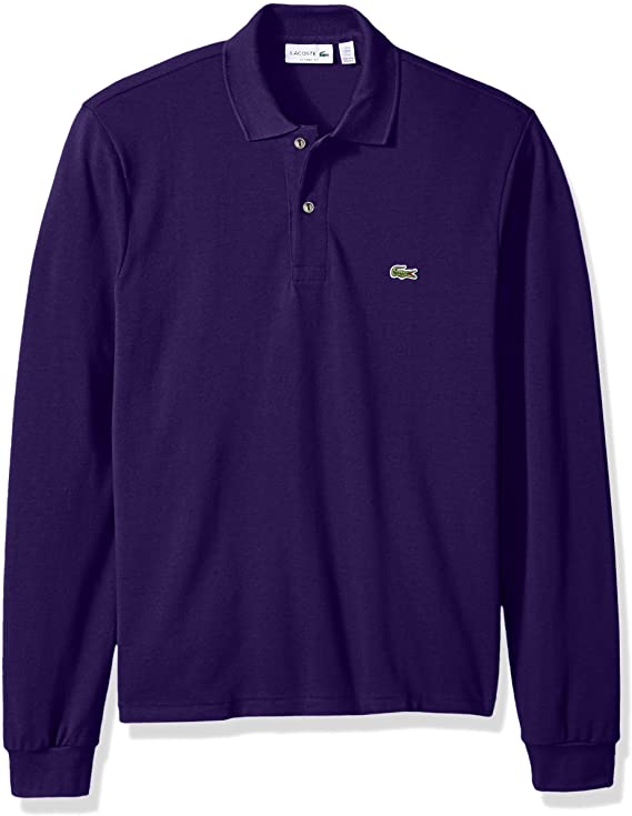 Lacoste Mens Classic Long Sleeve Pique Golf Polo Shirts