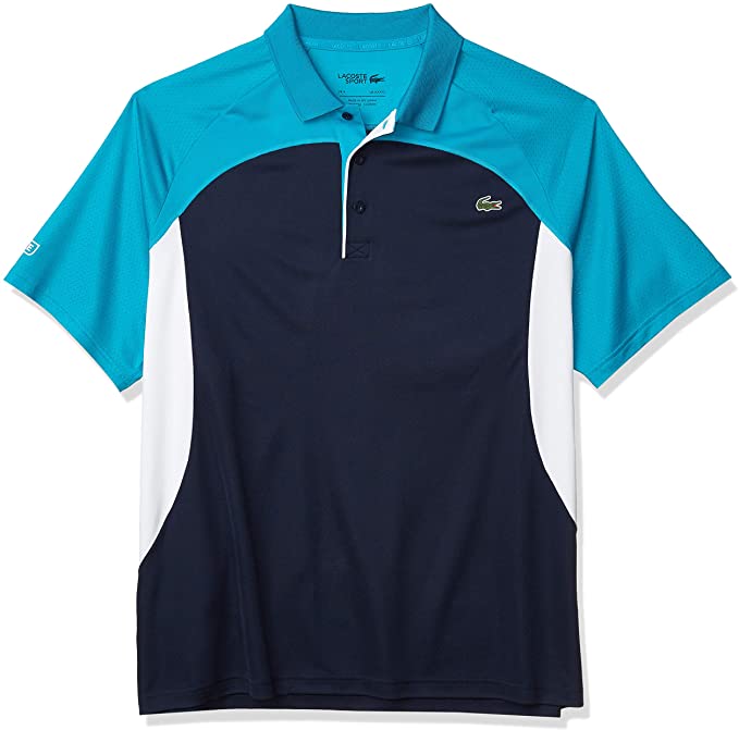 Lacoste Mens Sport Colorblock Ultra Dry Golf Polo Shirts