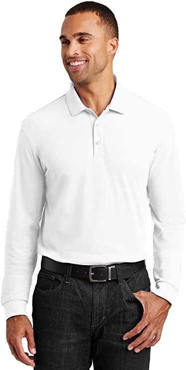 Port Authority Mens Core Classic Pique Golf Polo Shirts