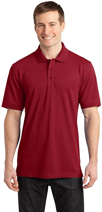 Port Authority Mens Stretch Pique Golf Polo Shirts