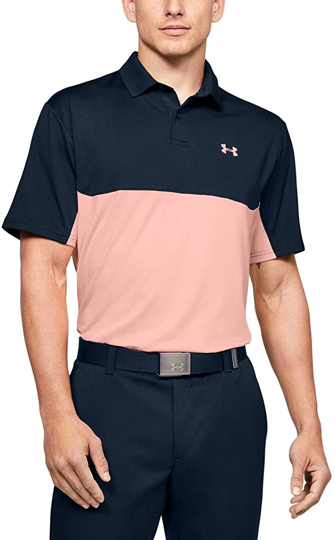 Under Armour Mens Performance Colorblock 2.0 Golf Polo Shirts