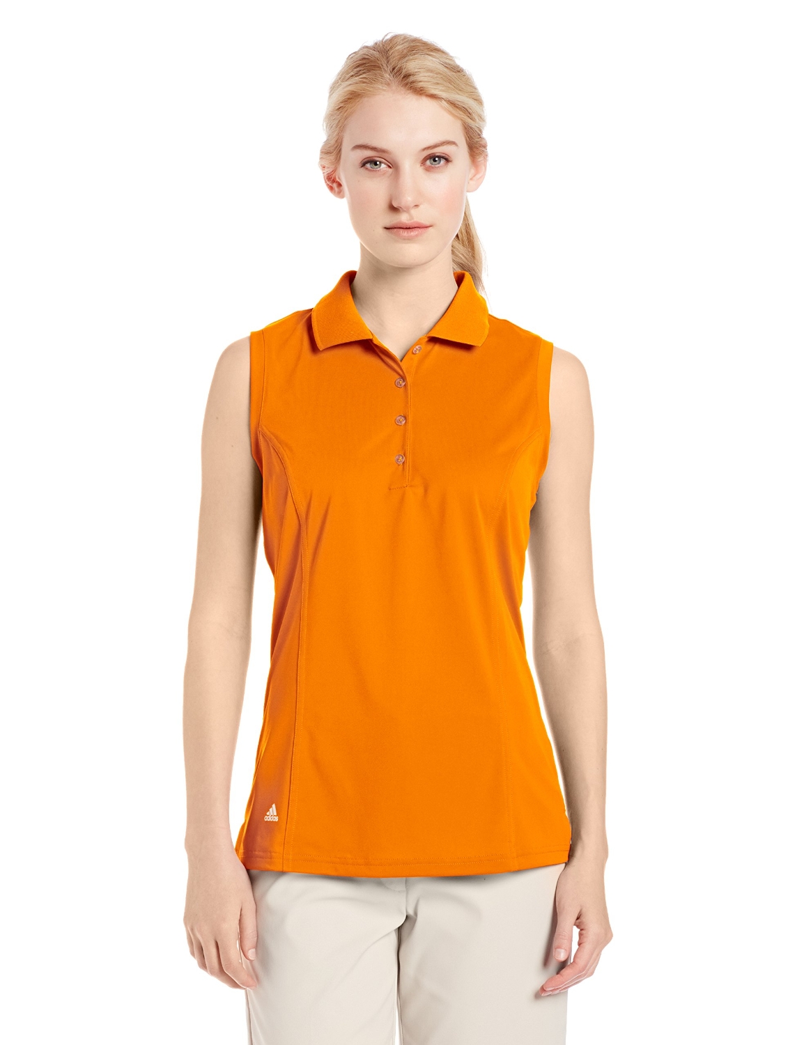 Adidas Puremotion Solid Sleeveless Golf Polo Shirts