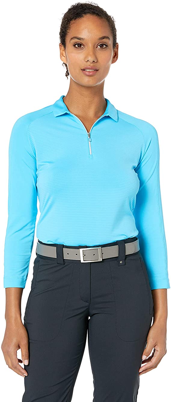 Callaway Womens Shadow Striped Golf Polo Shirts