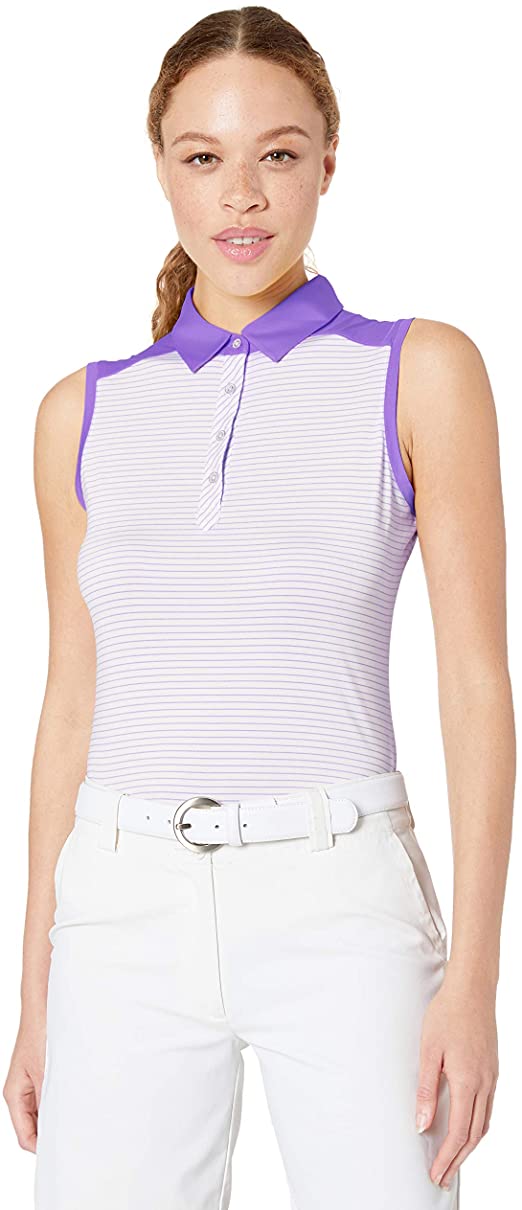 Cutter & Buck Womens Lauren Stripe Golf Polo Shirts