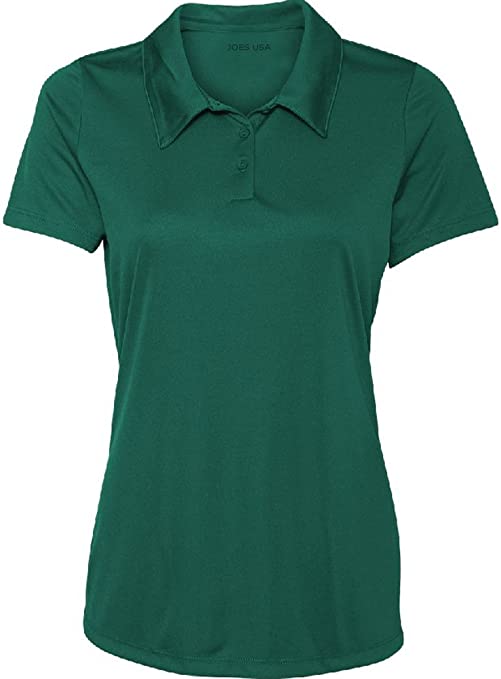 Dri-Equip Womens Button Golf Polo Shirts