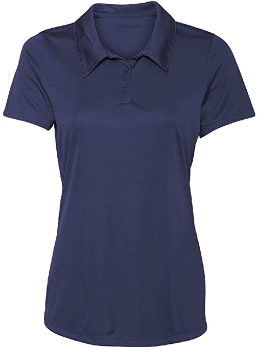 Dri-Equip Womens Button Golf Polo Shirts