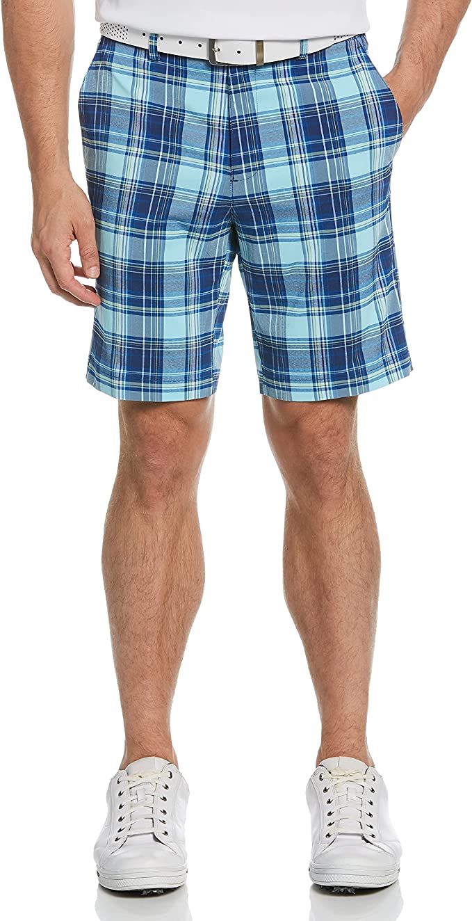 Jack Nicklaus Mens Standard Madras Golf Shorts