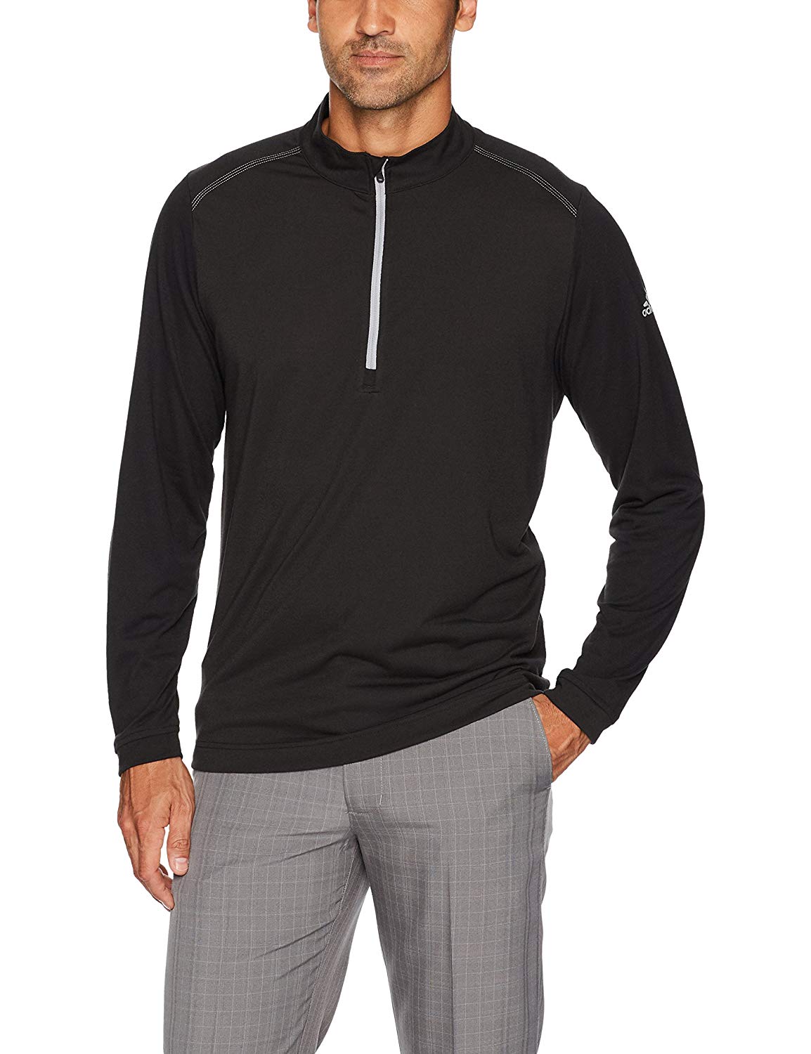 Adidas Mens Ultra Lightweight UPF Quarter Zip Golf Pullovers