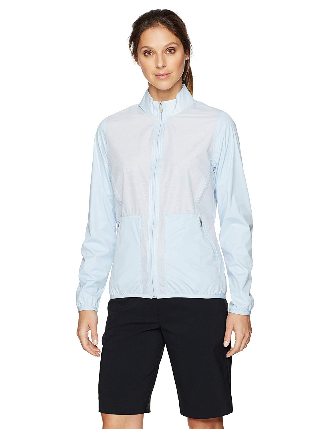 Adidas Womens Climastorm Fashion Golf Wind Jackets