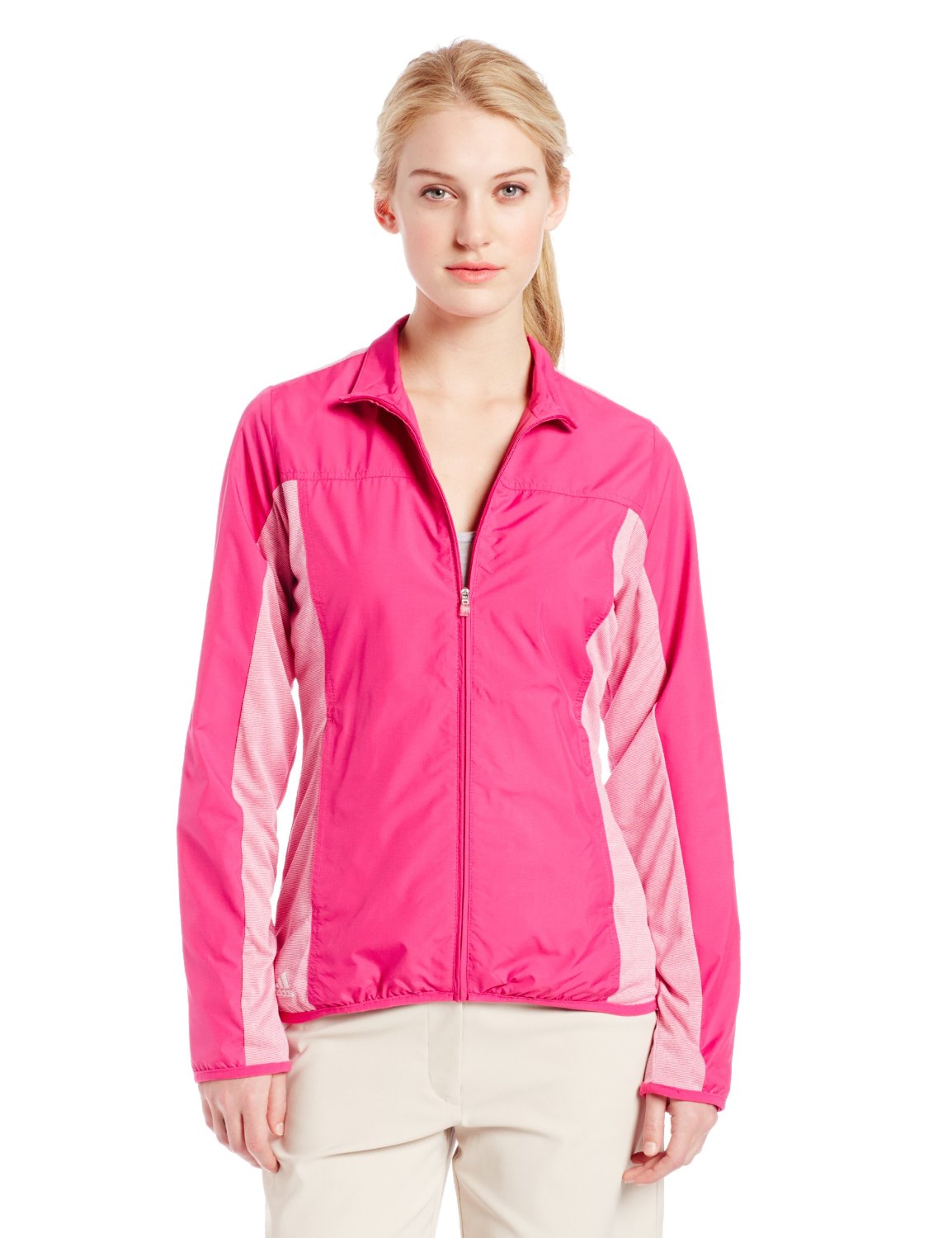 Adidas Womens Microstripe Golf Wind Jackets