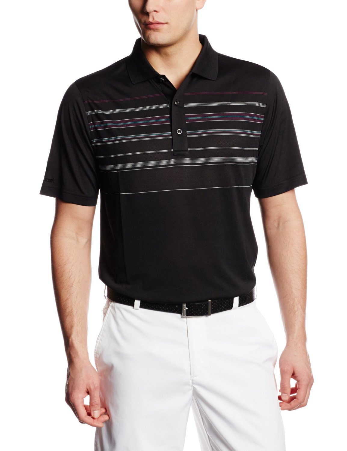 Greg Norman Mens Lloyd Stripe Golf Polo Shirts