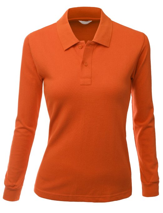 Xpril Womens Luxurious PK Long Sleeve Golf Polo Shirts