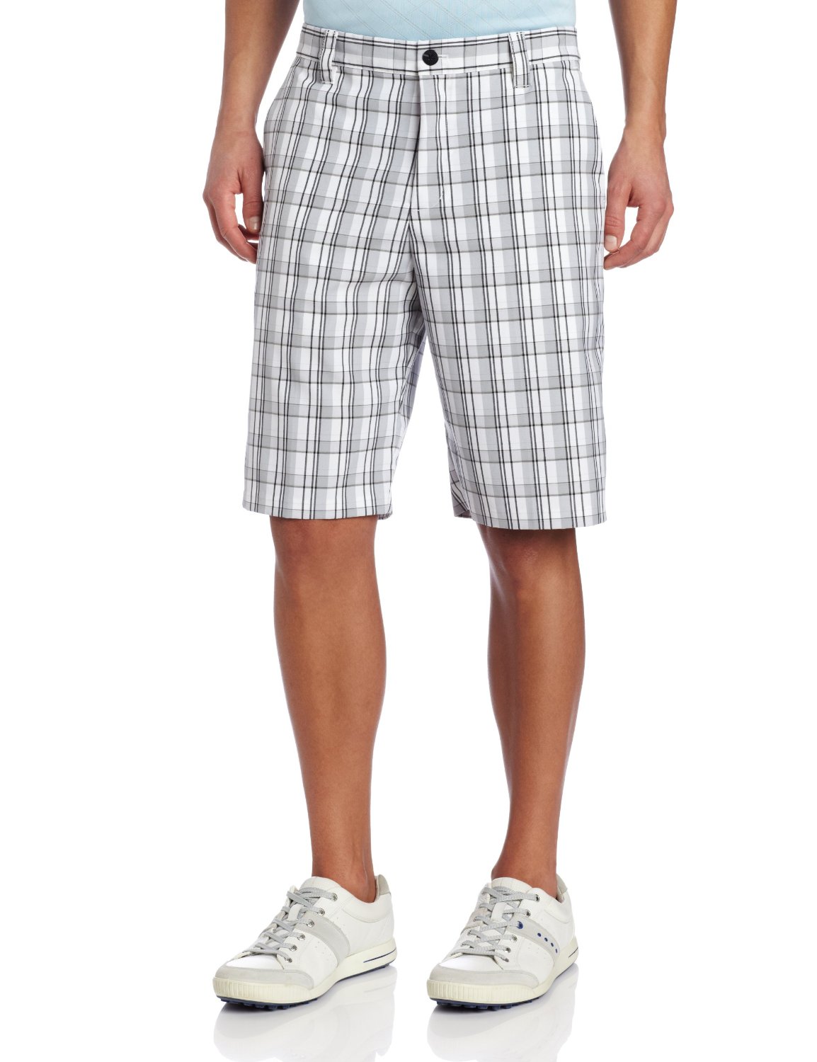Adidas Mens Climalite Bold Plaid Golf Shorts